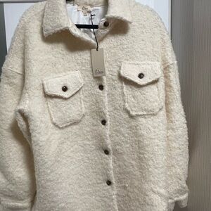 Elan Cream Teddy Jacket